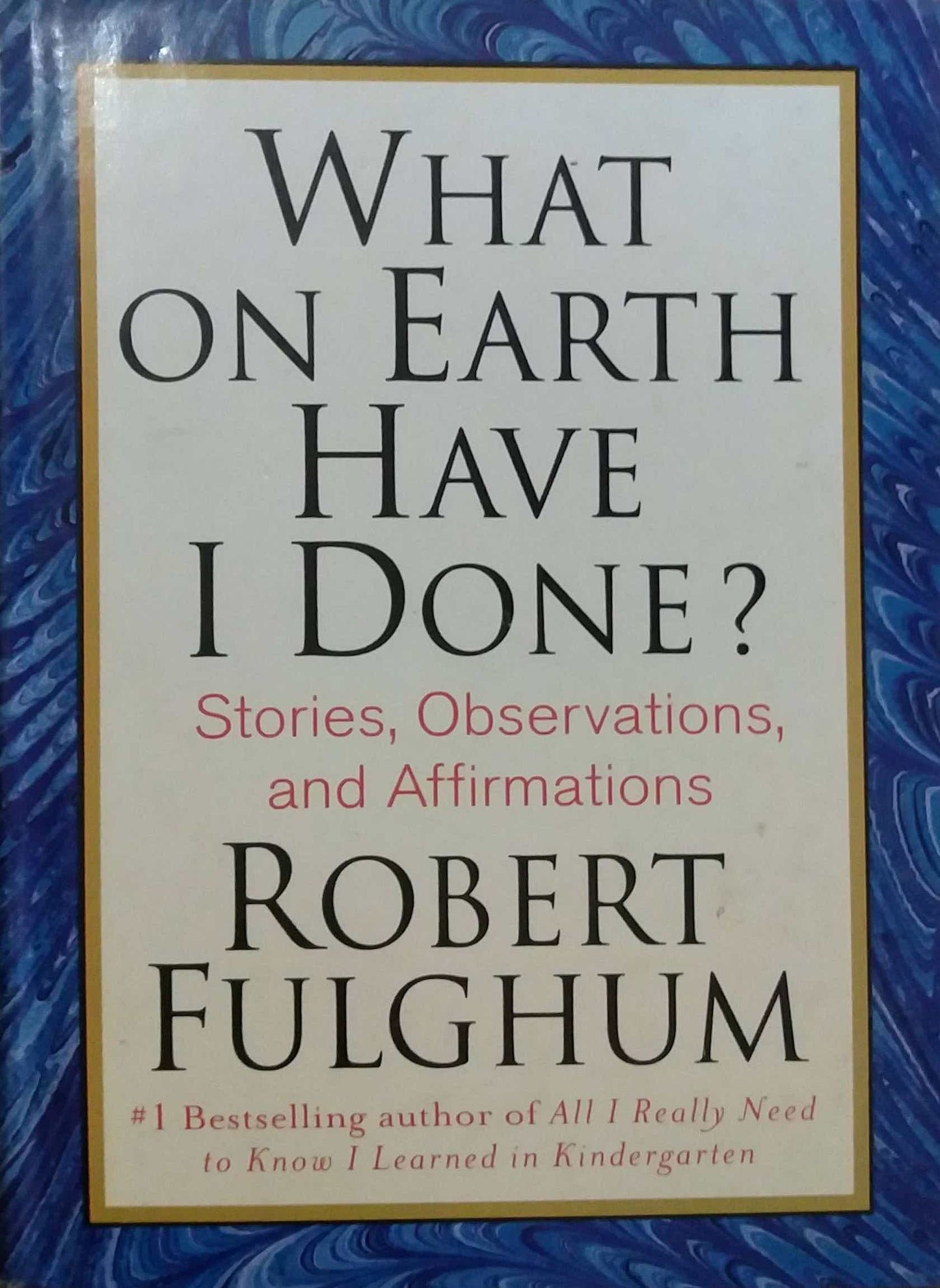 WHAT ON EARTH HAVE I DONE by Robert Fulghum