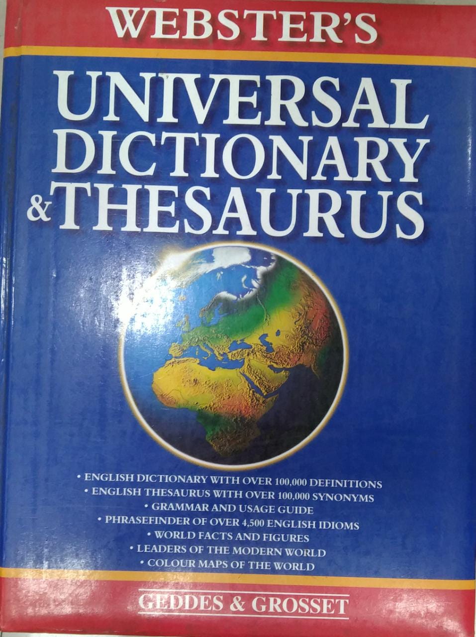 WEBSTERS UNIVERSAL DICTINARY & THESAURUS Edited